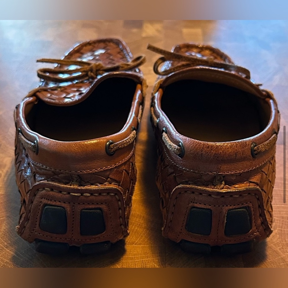 Trask Men’s Woven Leather Loafers Size 41.1M | Vibram Sole | Brown EU Size 41.1 - Picture 6 of 9